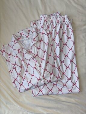 Cecil and Lou Women’s Red Bow Pajamas